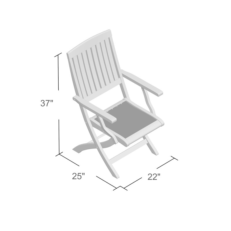 Chaise de patio pliante Alexandrine