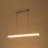 Modern Rectangular Bar Ribbed Glass Dimmable LED Pendant