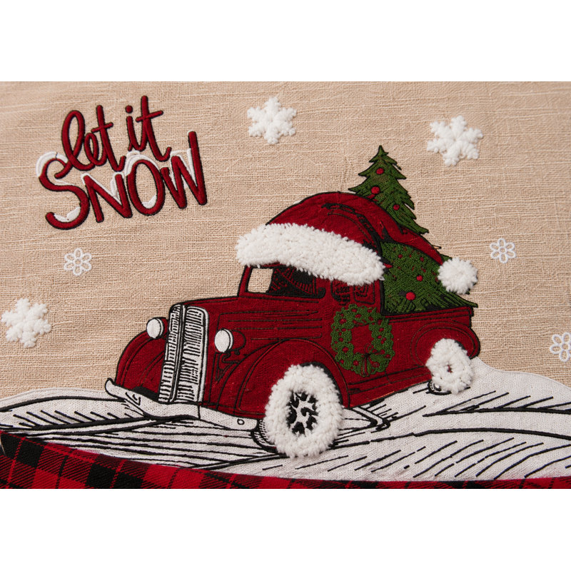 Jupe d'arbre de Noël Lety Snow, H 0,3 po x l 56 po