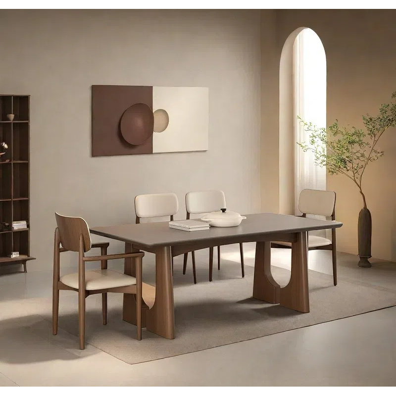 Ensembles de table en bois massif de luxe léger et durable., H 29,53 po x L 62,99 po x l 31,5 po