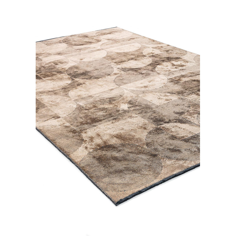 Modern Abstract Polka Dots Rug, Rectangle 6'7" x 8'3"