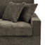 Fauteuil rembourré en chenille vert avec dossier rembourré, module de fauteuil simple avec accoudoirs pour canapé modulaire-250969580-253430667