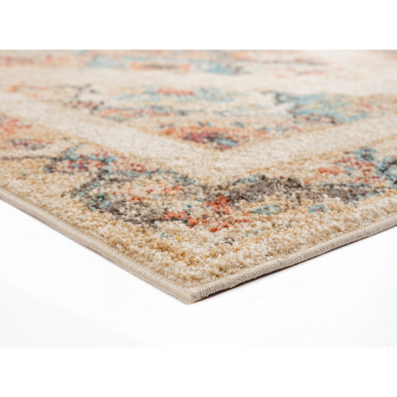 Summertown Synthetic Oriental Indoor Rug, Rectangle 9'10" x 13'2"