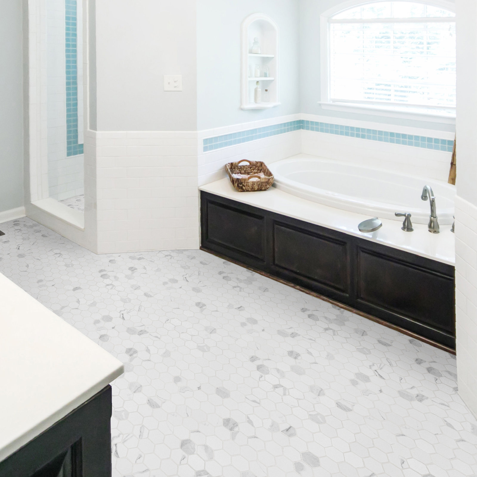 Ardena 12" x 12" Porcelain Mosaic Tile, Silva
