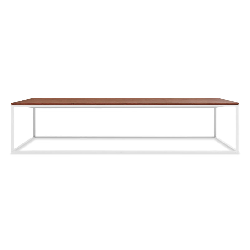Grande table basse Minimalista, Blanc, H 13 po x l 60 po x P 29 po
