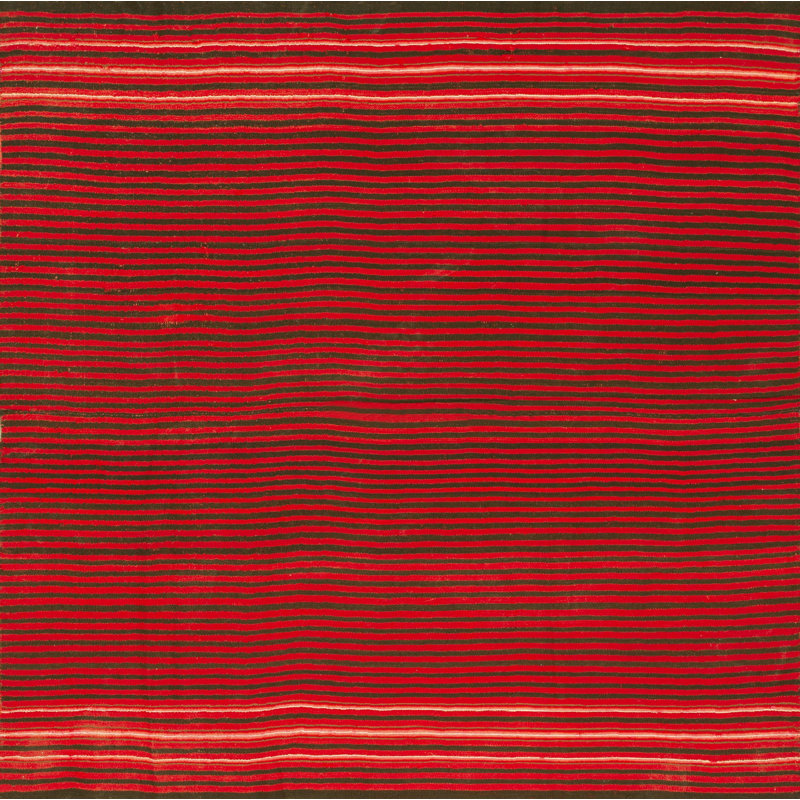 Antique Navajo - Rio Grande Belgium Flat Weave Rug