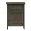Table de chevet chic et transitionnelle grise-1975686569