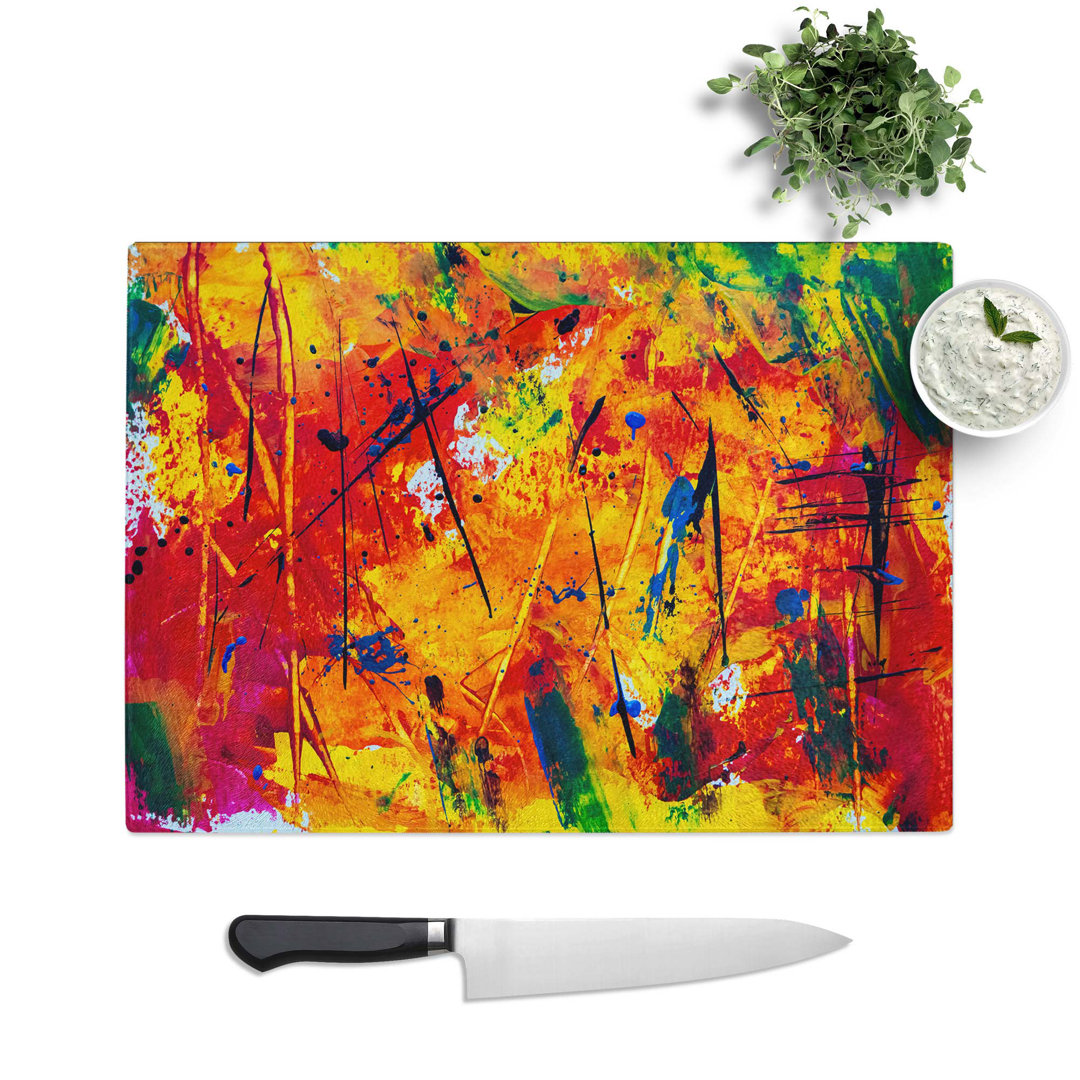 Tempered Glass Art Painting Vol.466 Chopping Board