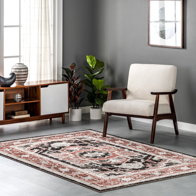 Tapis oriental beige / rose