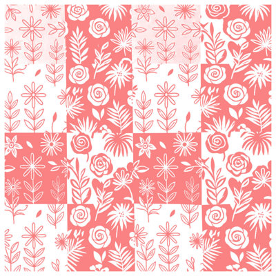 Floral Patchwork Pattern Comforter