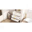 Lavabo de meuble-lavabo mural moderne flottant 24 po avec trop-plein et robinet simple Modern-129184918