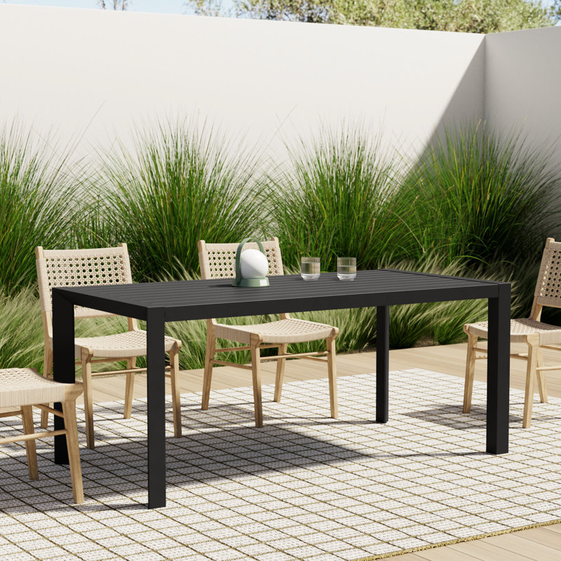 Amelle Rectangular Aluminum Outdoor Dining Table