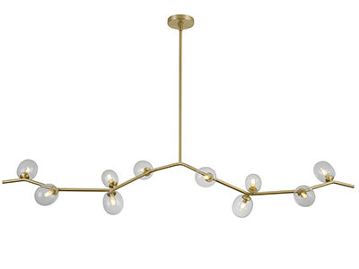 Mull 10 - Light Chandelier, Clear