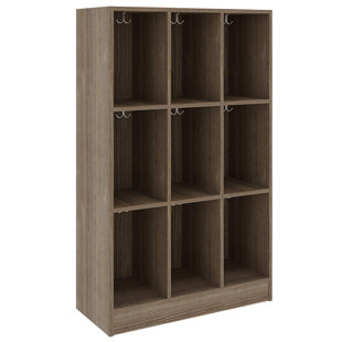 Triple Wide Nine Compartment Classroom Cabinet Locker
