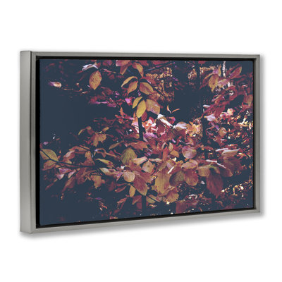 Cadre flottant Dusky Forest Leaves, design par Gemma Bardot
