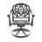 All-Weather Cast Aluminum Dining Set, Include Swivel Chairs And 47.24" Round Table-862607731