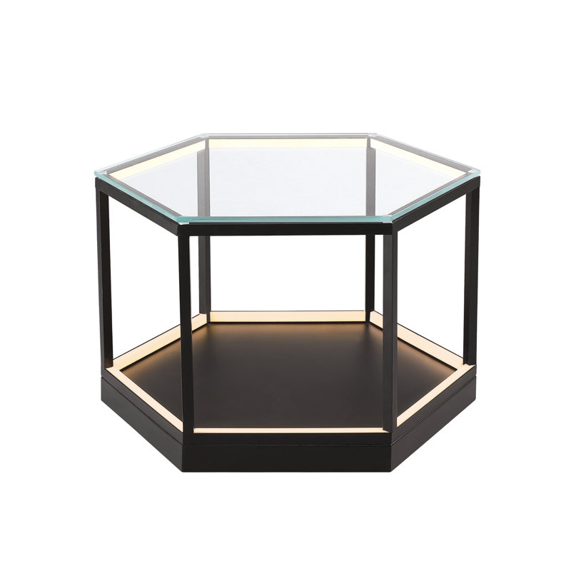 Rhudriah Glass Top Coffee Table