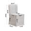 Ensemble de 2 chaises de salle à manger modernes en tissu - siège et dossier rembourrés, chaises d'appoint rembourrées sans accoudoirs-937547576