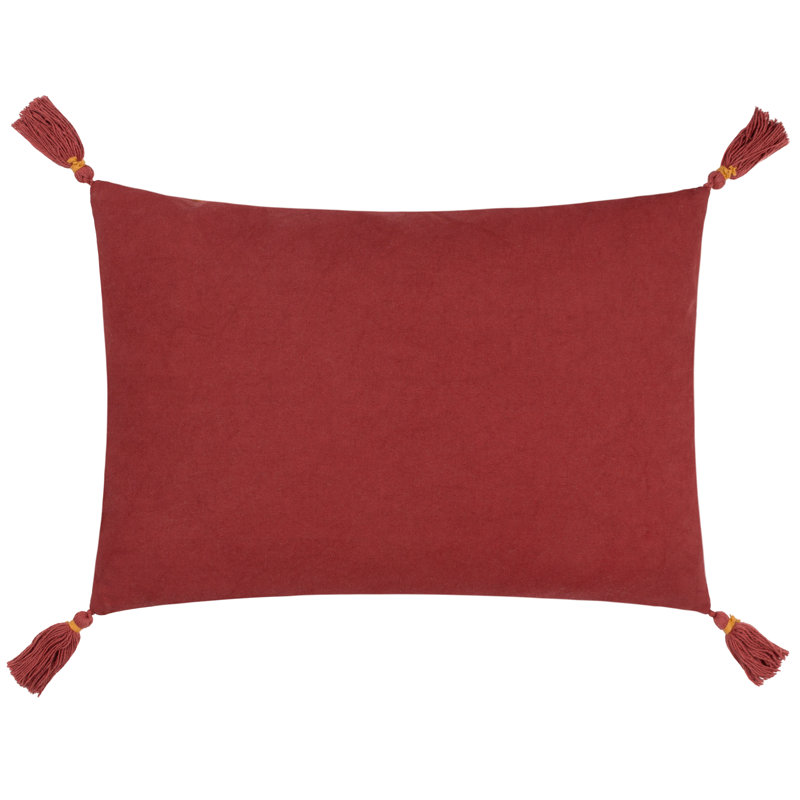 Geometric Rectangular Lumbar Cushion Cover, Sunset