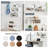 Kaboon 24In Floating Cube Shelves Set Of 2, Rectangle 2 Cubes, White-119971538