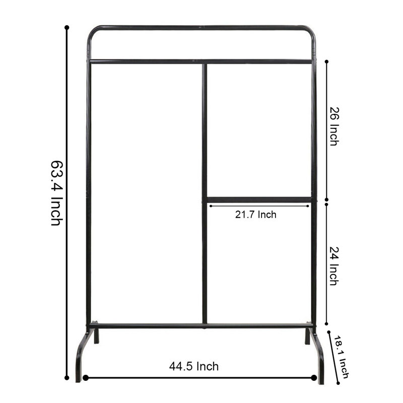 Portant à vêtements 44,48 po Mancos