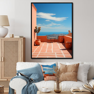 «Italy Terracotta Tones Fontanas III», reproduction sur toile