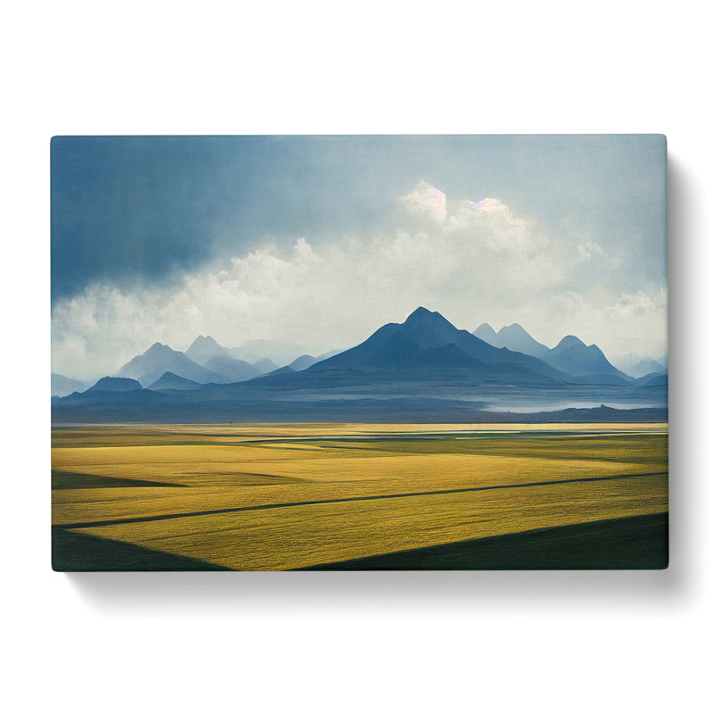 Compelling Mountain Landscape - Wrapped Canvas Print, 40cm H x 60cm W x 3cm D