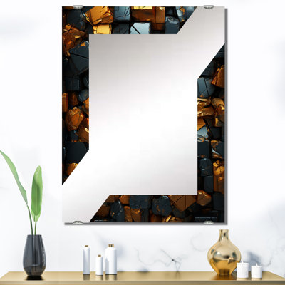 Keagler - Miroir mural décoratif à carreaux abstraits MIR137405