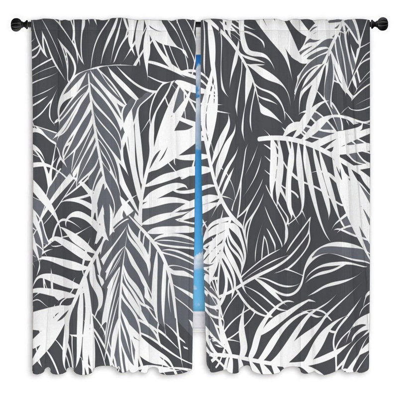 Paire de rideaux obscurcissant en polyester Kubit, L 56 po x L 78 po