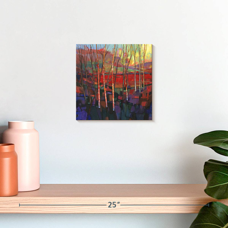 Alvord Patchwork Trees I, 10" H x 10" W