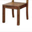 Ensemble de 2 chaises de salle à manger en bois massif de style rustique foncé