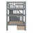 Hawah Kids Twin Over Twin Bunk Bed-955082259