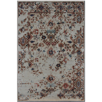 Ajayden Floral Hand Woven 121cm X 184cm Area Rug
