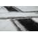Corey-Leigh Abstract Shag White/Black Area Rug