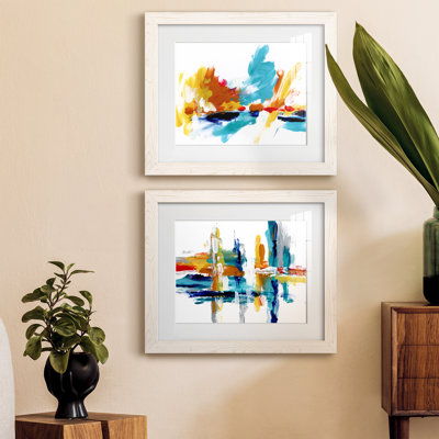 Captive Color II - ensemble de 2 peintures encadrées