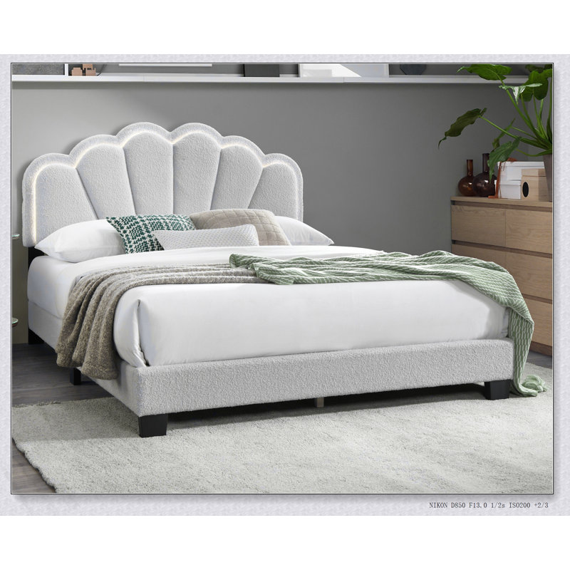 Mobilier de chambre à coucher 1Pc, Lit double, Blanc