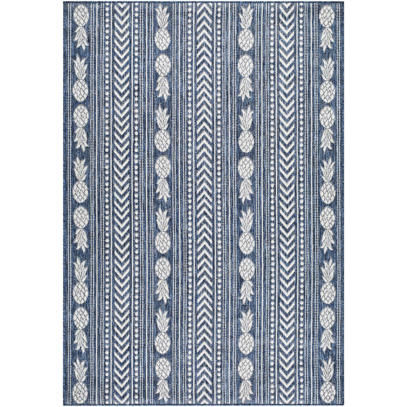 Eagean Machine Woven Indoor/Outdoor Area Rug, Rectangle 6'7" x 9'