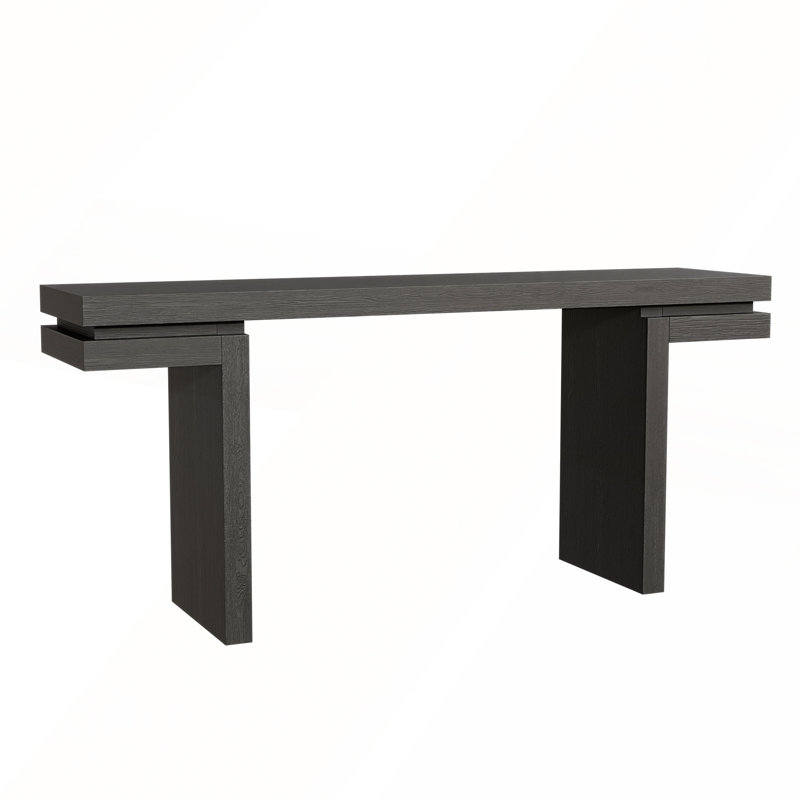 59.84"L Farmhouse Console Table, Black