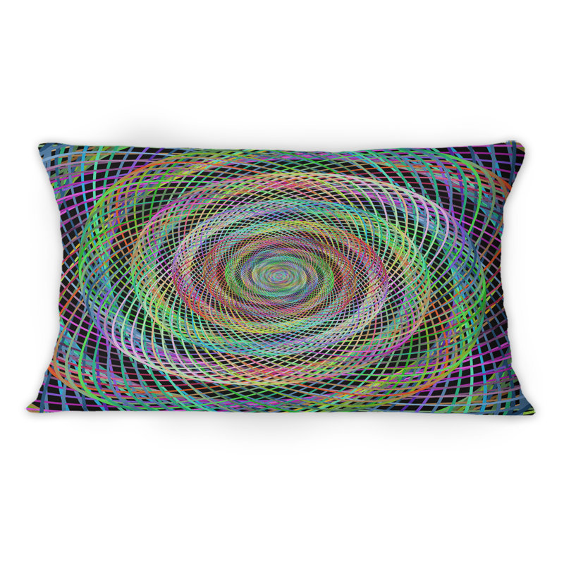 Coussin Iridescent Infinity Spiral