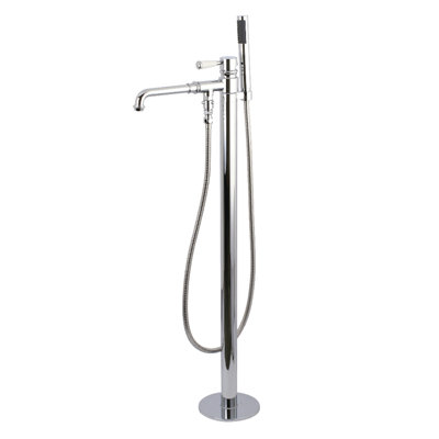 Kingston Brass Paris Single-Handle 1-Hole Freestanding Tub Faucet with Hand Shower