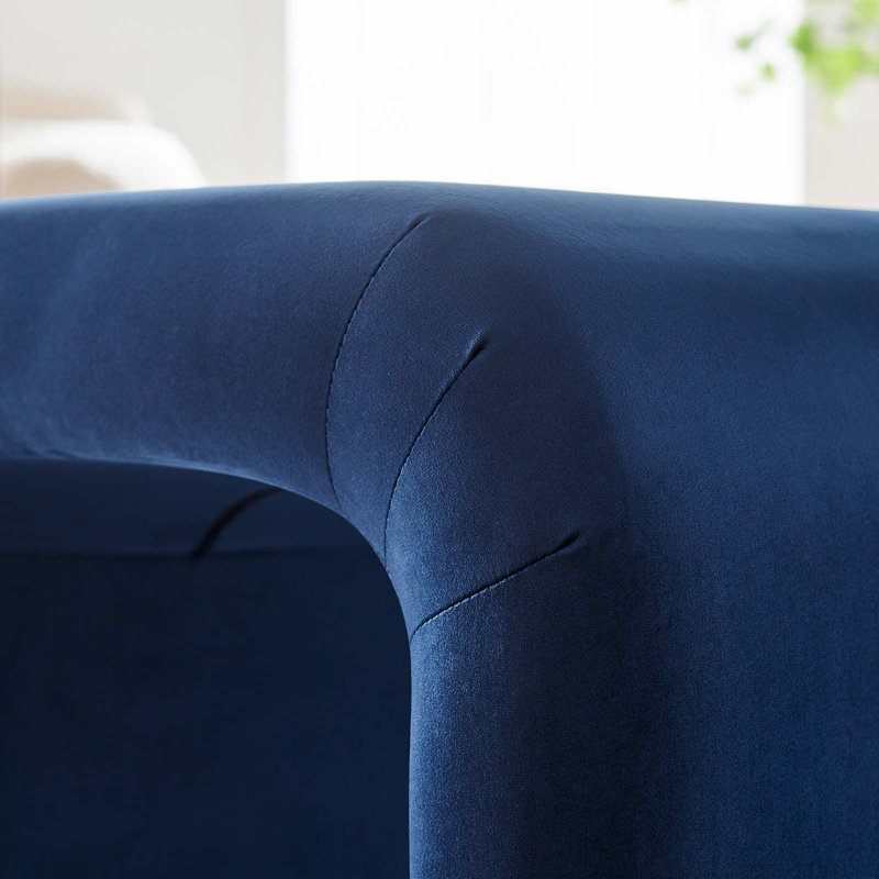 Tabouret d'appoint Modway Koda, Bleu minuit / noir