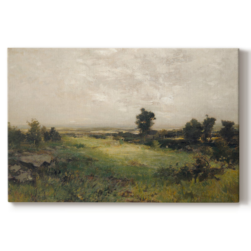 Paysage rétro - DCLXV, H 41 po x l 61 po x P 1,5 po, Toile tendue