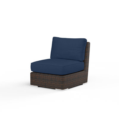 Naomie Armless Patio Chair with Sunbrella® Cushions