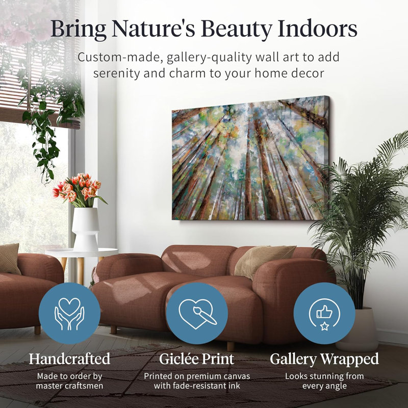 Forest Colors by Studio Arts Canvas Wall Art Print - 30" x 40", Wrapped Canvas, 30" H x 40" W, No Frame