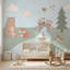 Papier peint chambre d'enfant animaux pastel-1302561427-1302561425