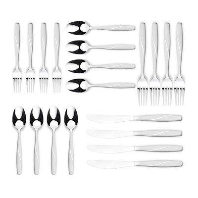 DARIUS Sand Finish 20 Pieces Flatware Set