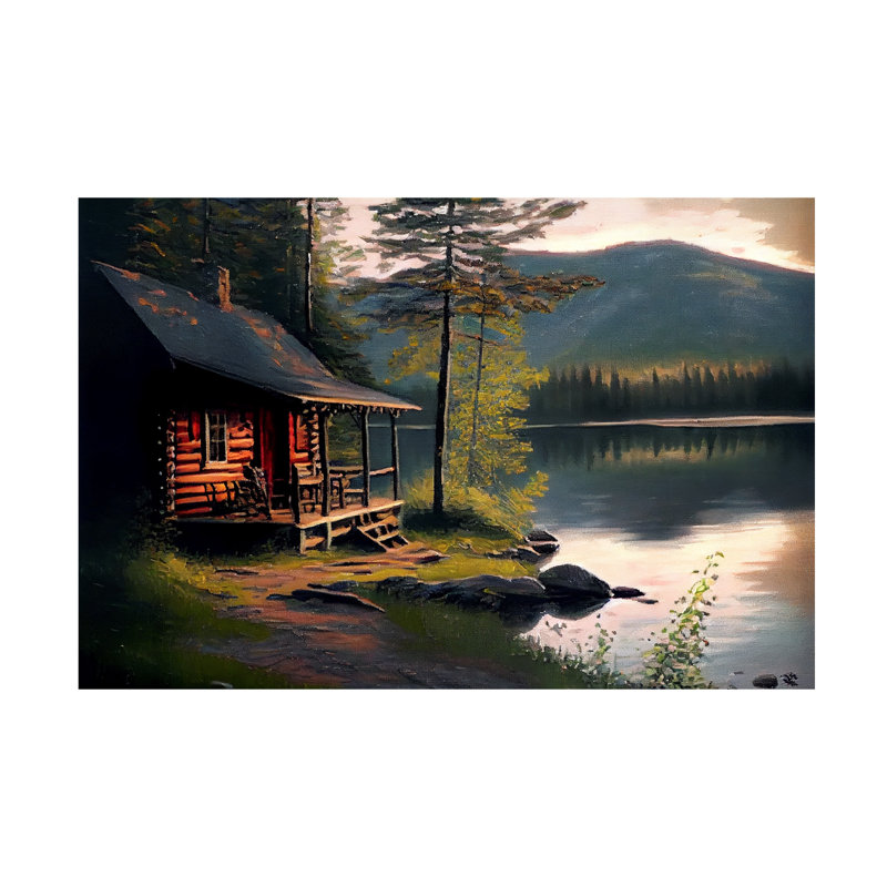 Art sur toile Sasha Cabin II, H 12 po x l 19 po