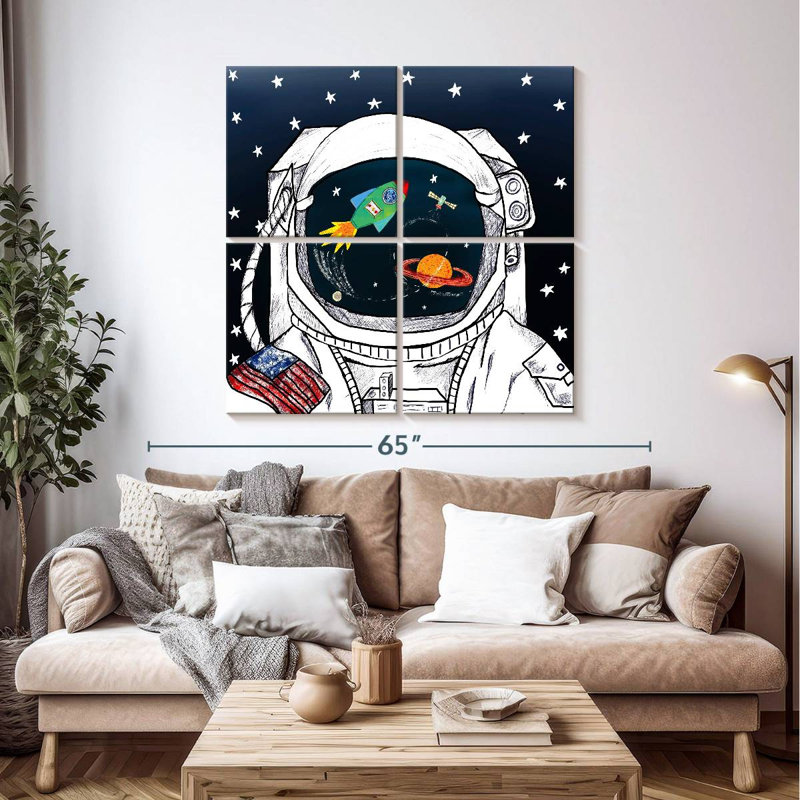 Oberle Looking At The Galaxy I, 45" H x 45" W