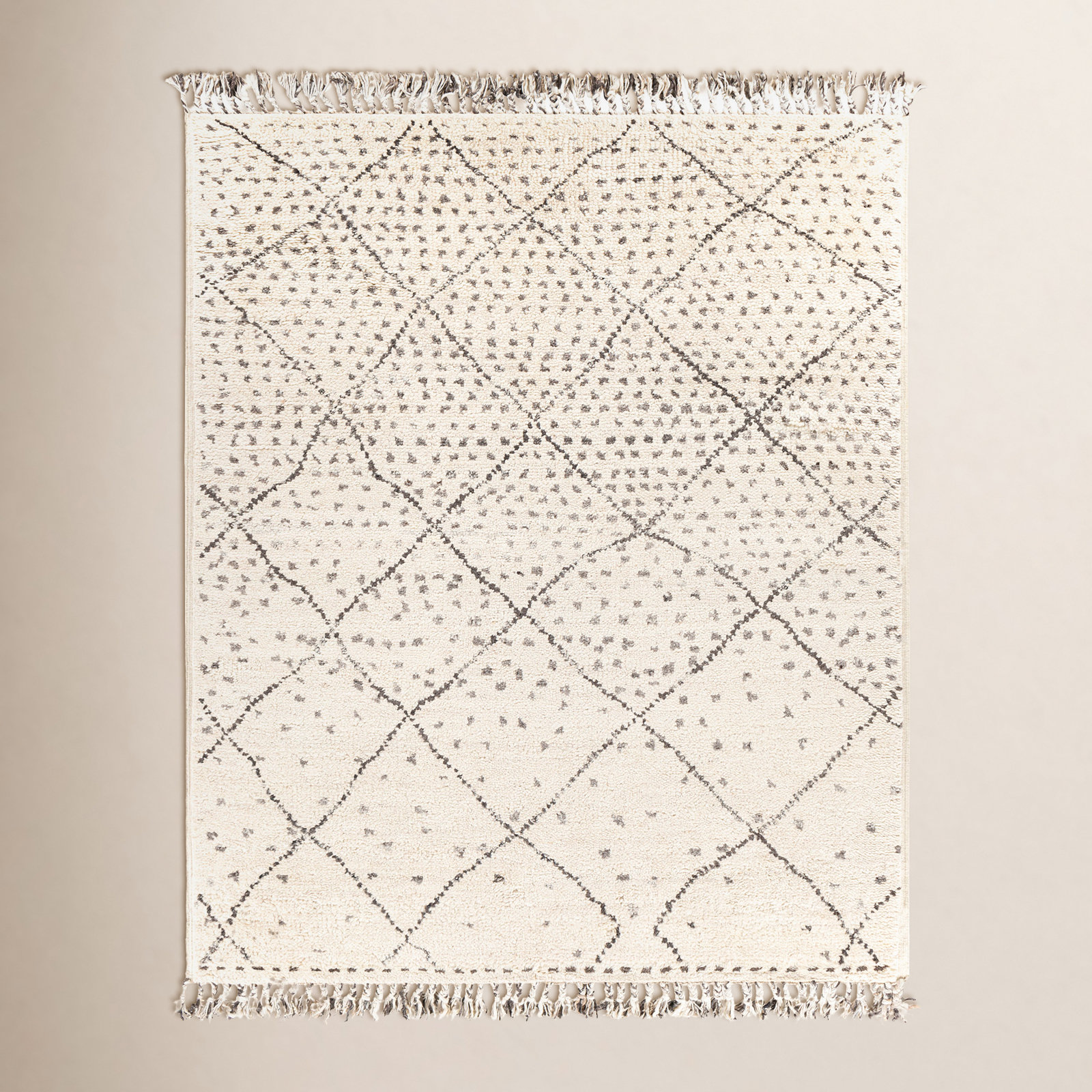 Morocco Hand-Woven Geometric Rug, Rectangle 6' x 9'
