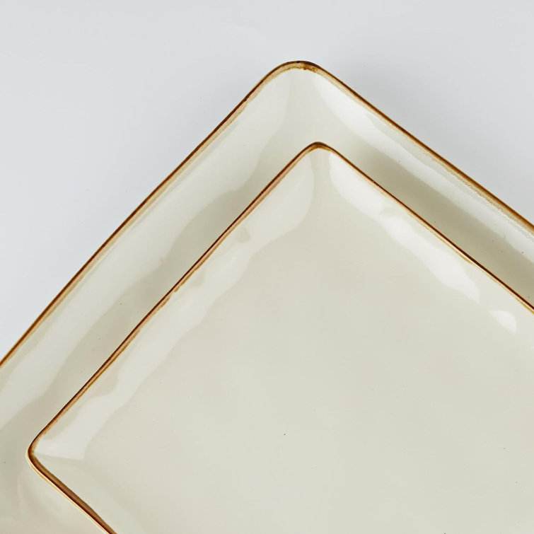 Crofton Stoneware Baking Dish (2 Pack) 8 1/4”x 4.5” (6.5x3.25”Inside) (M)